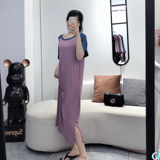 千吉娜Chigina 出口韩国订单 北极冰感美肌睡裙【买一送一】 商品图2