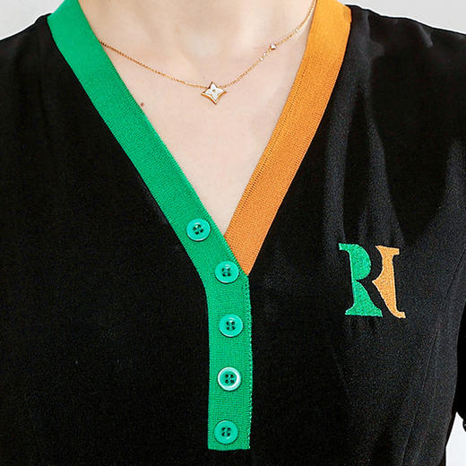 夏季新款，短袖裙时尚气质女装中长款打底A字裙黑色连衣裙QYM-JJ-GQ1026-Y 商品图3