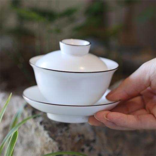 【茶香器韵】三才盖碗 汝瓷 130ml/组 商品图2