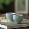 丰子汝窑 初圆杯2入 茶杯单杯手工汝瓷茶具陶瓷开片品茗杯初圆对杯 商品缩略图0