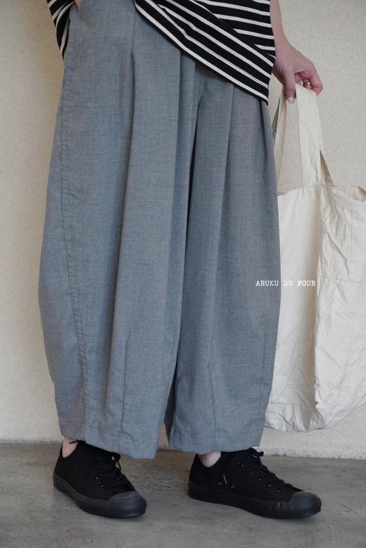 HARVESTY 黑色薄棉波波裤休闲裤 商品图11