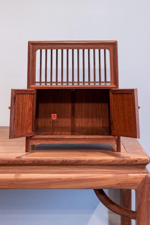 红桥红  家具严选  缅甸花梨(大果紫檀）  【39直棂 小茶水柜】 商品图2