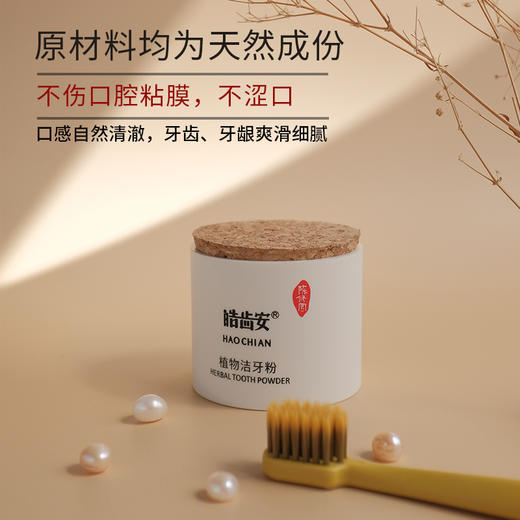 【陈修园·百年古方】皓齿安植物洁牙粉【套组牙刷颜色随机赠送】【活动时间：5.8-5.23】 商品图2