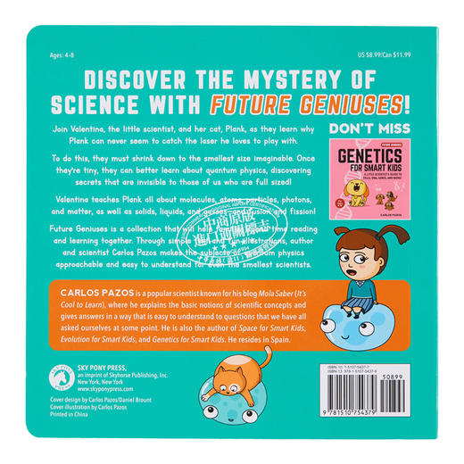 【中商原版】Quantum Physics for Smart Kids 聪明孩子的量子物理学 英文原版 进口原版 4岁到8岁 儿童纸板书 Carlos Pazos 商品图1