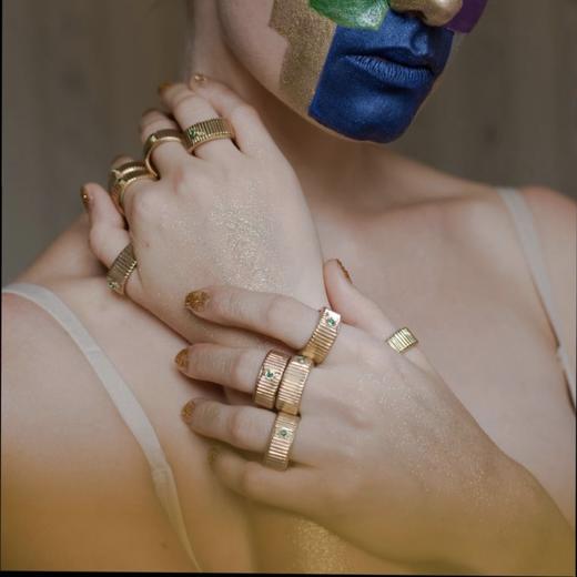 北京仓｜Acchitto-GREATEFULL- 复古绿 密语 感激 戒指［意大利设计师］ 商品图3