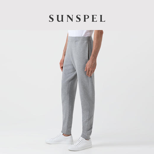 SUNSPEL男士秋冬全棉休闲运动束脚卫裤宽松舒适简约运动休闲 商品图0