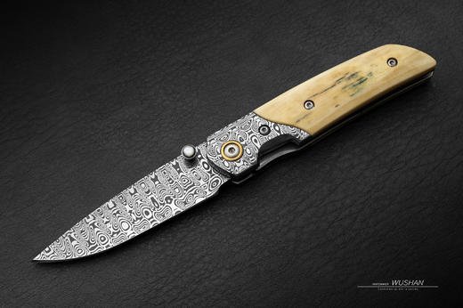 三希堂  现代刀系列  猛犸小折  未开刃 商品图1