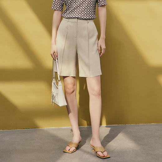 EITIE爱特爱春季新款高腰显瘦休闲裤女7305014 商品图1