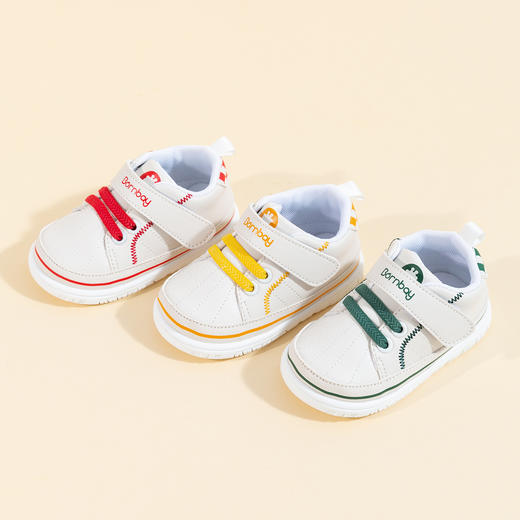 贝贝怡男女童时尚学步鞋板鞋春秋新款软底耐磨宝宝鞋简约休闲鞋 商品图1