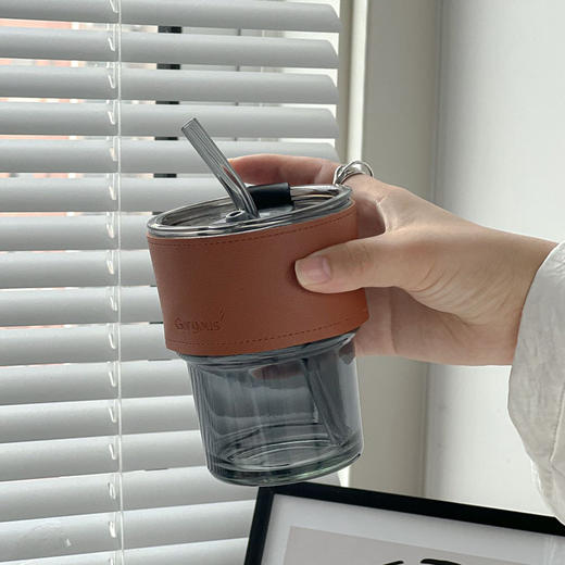 （福利款）竹节杯ins风玻璃杯吸管杯 商品图2