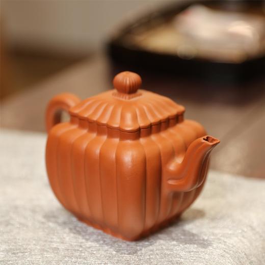 【茶香器韵】鸣远四方 紫砂壶 朱泥 300ml/把 商品图1