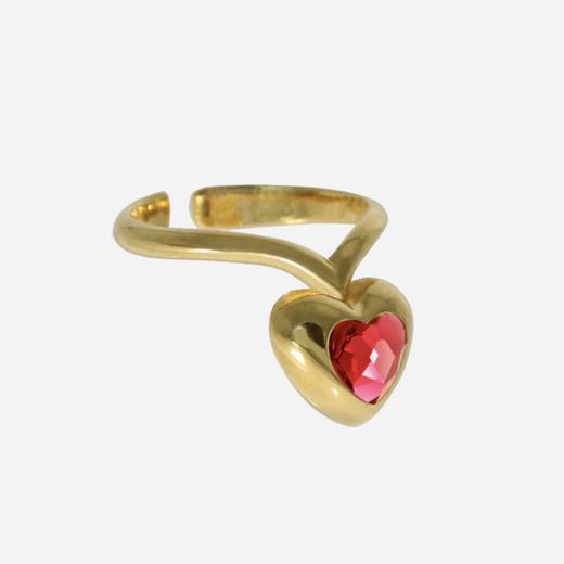 北京仓｜Acchitto-Pupino-红色 水晶 可调节戒指［意大利设计师］ 商品图1