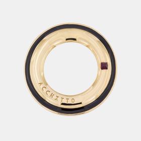 订购10周到｜Acchitto-Cerchio- 经典黑 珐琅 耳环［意大利设计师］