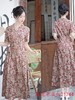 GX现代时尚改良新中式长款旗袍连衣裙2023夏新款低领日常旗袍大摆裙 商品缩略图3