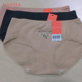 熳洁儿 中低腰平角女士内裤18702125