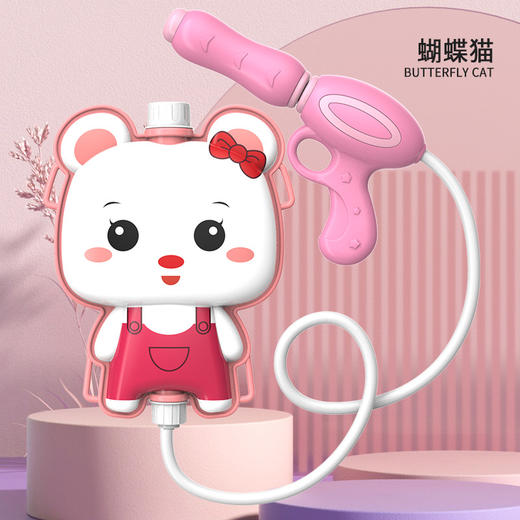 新款儿童抽拉式背包水枪，卡通造型，适合幼儿园礼物和夏天沙滩戏水玩具。结合水枪和其他产品特点，轻松享受水上乐趣！ 商品图5