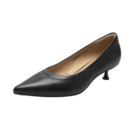 千百度秋季羊皮革单鞋静音鞋A23406074 商品图0