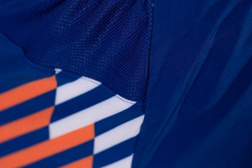 严素跑步运动短裤 三色斜纹 男/女竞速款 红白蓝三口袋 快干 轻量  严素态度 商品图4