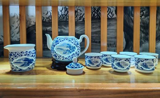 青花玲珑瓷茶具 商品图0