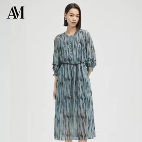 AM路卡西  炫彩印花连衣裙6D2719800