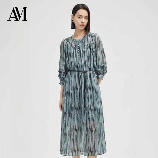 AM路卡西  炫彩印花连衣裙6D2719800 商品图0