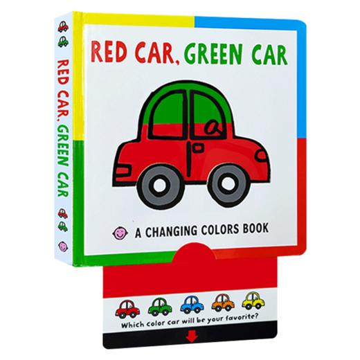 红车绿车 车车变变变 Red Car Green Car英文原版绘本 纸板机关书 启蒙认知图画书 提升孩子动手能力 搭公车上的轮子 小卡车字母书 商品图3