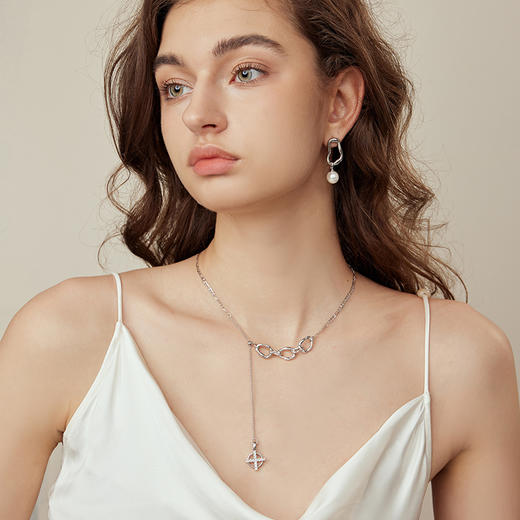 ARSIS 丨 流光系列 光影双吊坠项链 商品图1