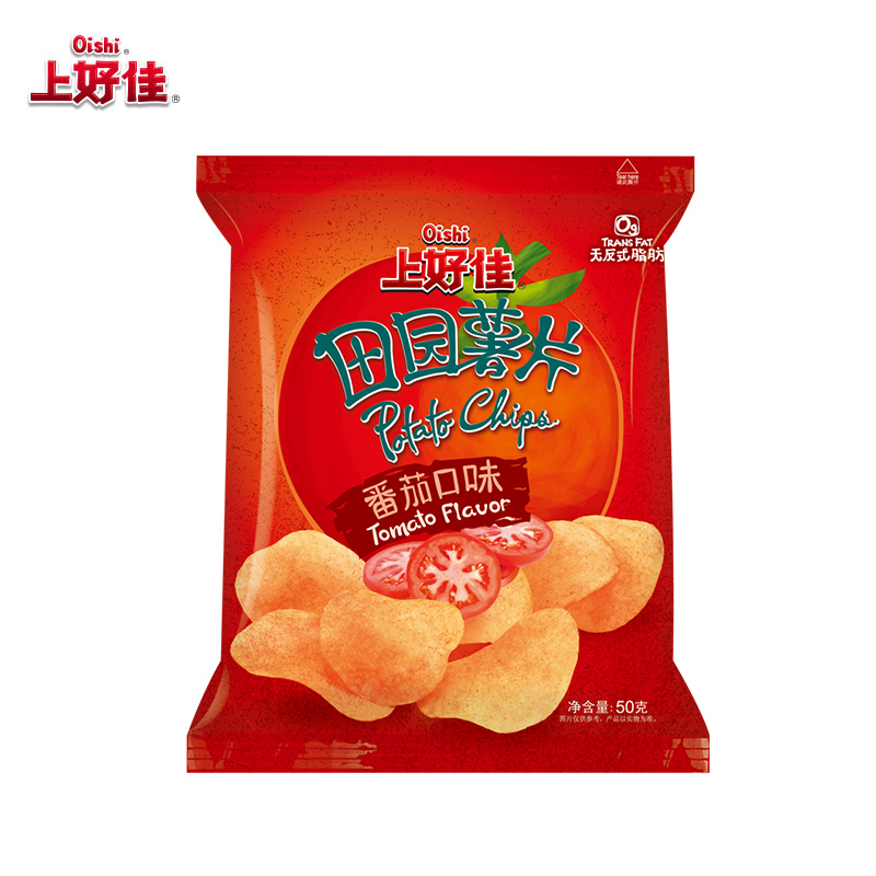 上好佳 田园薯片 番茄口味 50g/袋