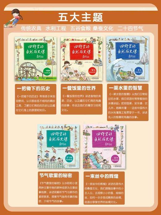 田野里的自然历史课全套5册袁隆平院士题字作序推荐6-12岁 一二三四年级小学生课外读物 商品图1