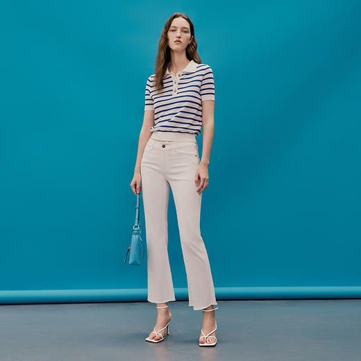 EITIE爱特爱夏季新款时尚通勤休闲显瘦百搭牛仔裤7405112 商品图3