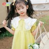 贝贝怡女童花边领短袖连衣裙优雅法式风公主蓬蓬裙女孩洋气裙子 商品缩略图2