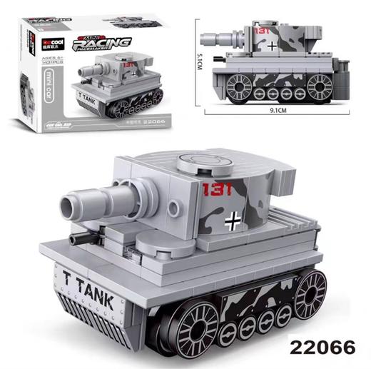 坦克模型回力车（22063-22066款）迪库 小颗粒拼装积木 商品图1