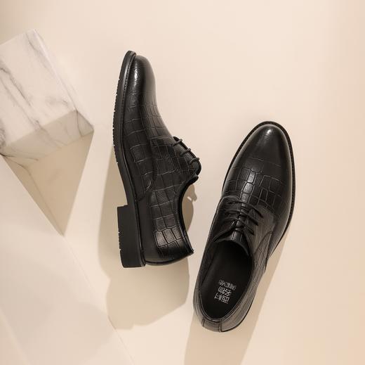 西村名物2023新款系带男单鞋男鞋真皮男士商务皮鞋皮鞋男10711 商品图4