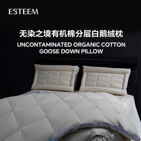 无染之境生态有机棉复合分层白鹅枕