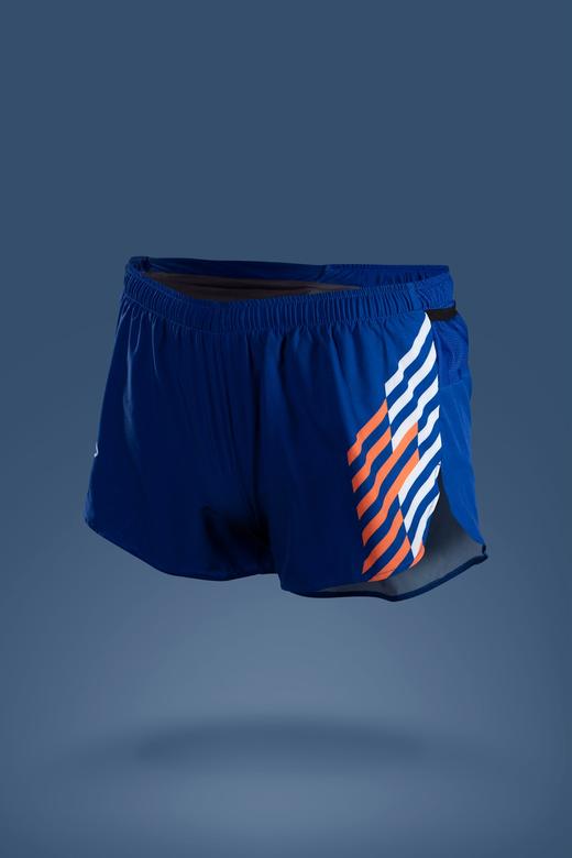 严素跑步运动短裤 三色斜纹 男/女竞速款 红白蓝三口袋 快干 轻量  严素态度 商品图1