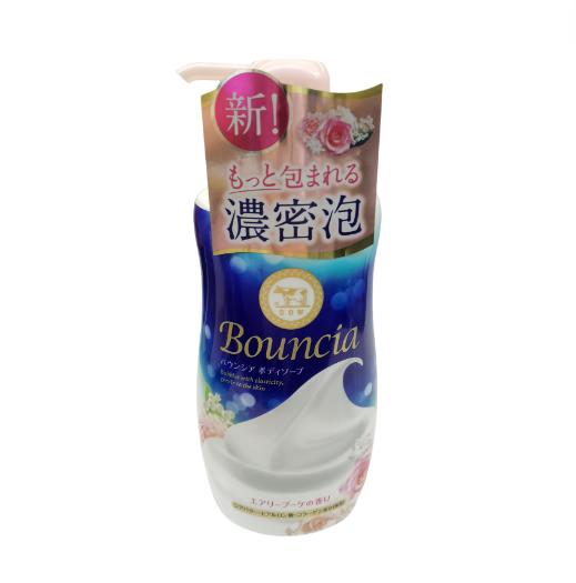 日本COW牛乳石碱浓密泡沫牛奶沐浴露粉色玫瑰味-480ML 商品图0