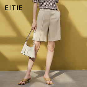EITIE爱特爱春季新款高腰显瘦休闲裤女7305014