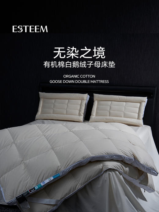 无染之境生态有机棉白鹅绒二合一子母床垫 商品图5