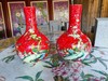 红底扒花玉堂富贵天球对瓶 商品缩略图0