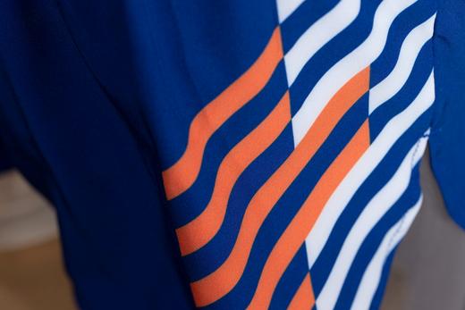 严素跑步运动短裤 三色斜纹 男/女竞速款 红白蓝三口袋 快干 轻量  严素态度 商品图3