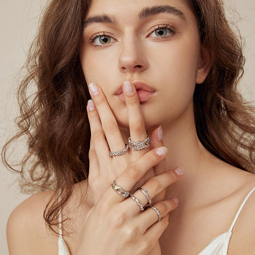 ARSIS 丨 流光系列 星陨星环细戒/宽戒 商品图1