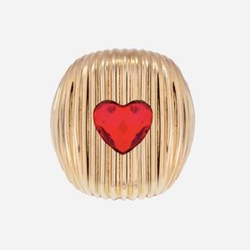 北京仓｜Acchitto-Cor-红色 心形水晶 戒指［意大利设计师］