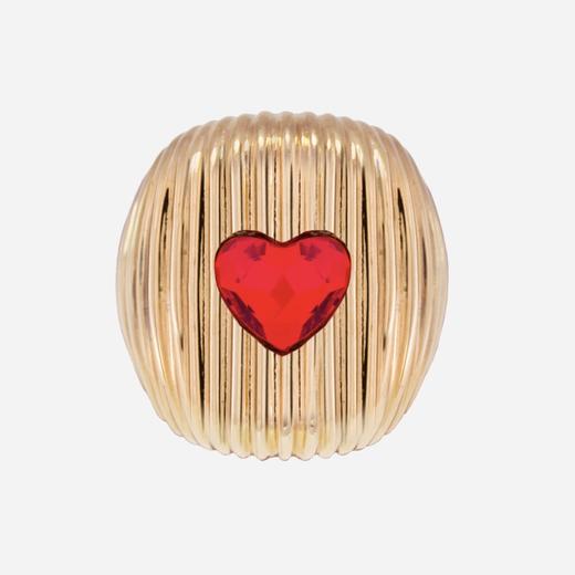 北京仓｜Acchitto-Cor-红色 心形水晶 戒指［意大利设计师］ 商品图0