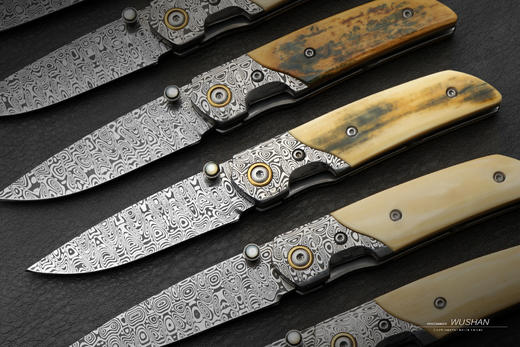 三希堂  现代刀系列  猛犸小折  未开刃 商品图0