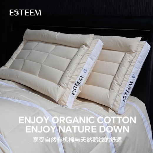 无染之境生态有机棉复合分层白鹅枕 商品图4