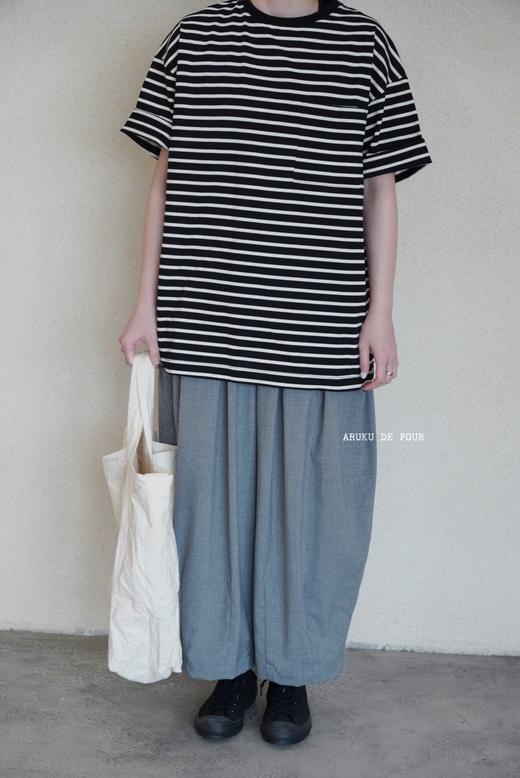 HARVESTY 黑色薄棉波波裤休闲裤 商品图9