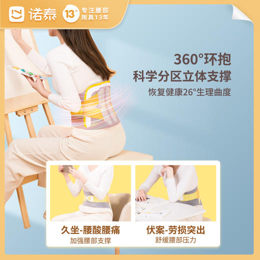 诺泰F06升级款/F18护腰带腰椎间盘突出腰肌劳损医用腰围腰托器发热（加赠一盒药贴） 商品图8