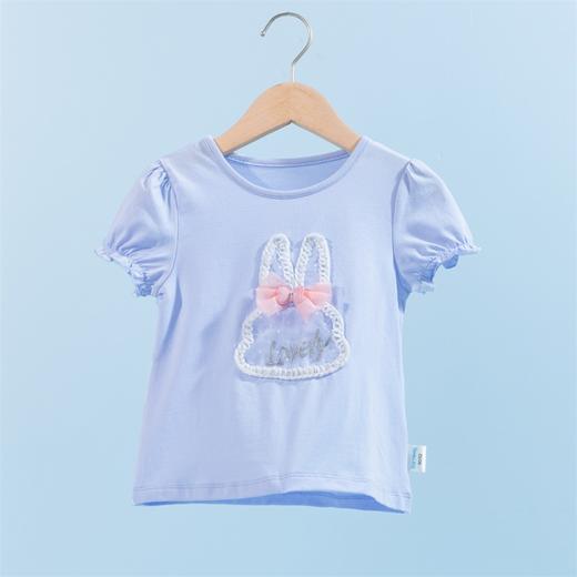 贝贝怡女童短袖t恤夏季儿童上衣圆领新款女孩夏装洋气可爱潮 商品图5