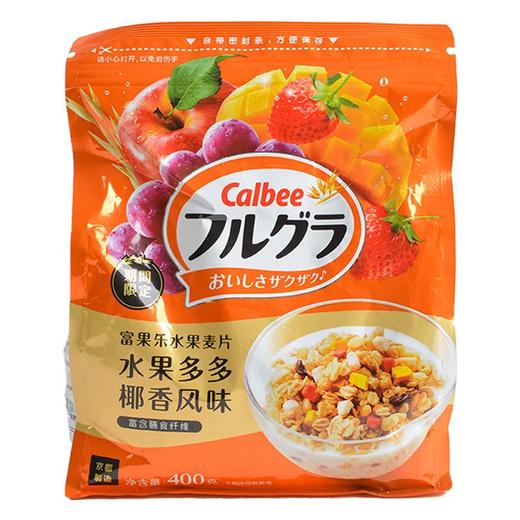 Calbee水果麦片水果多多椰香风味400g/袋 商品图0