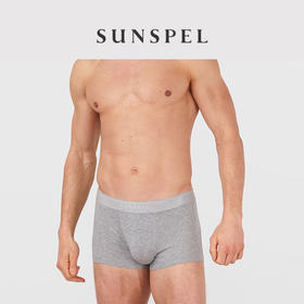 SUNSPEL男士经典款弹力棉低腰平角四角内裤柔软透气